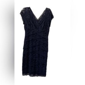 Marina Size 10, Navy Blue Women’s Sequins Evening Dress